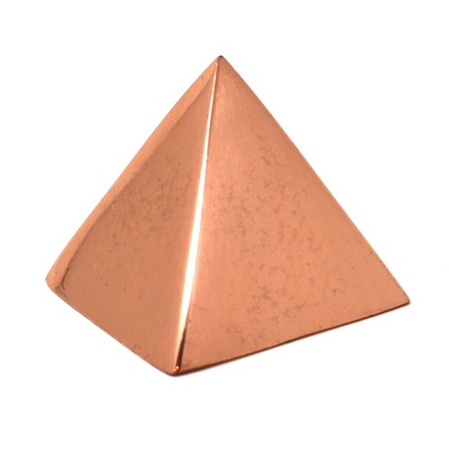 100 solid copper pyramid - solid,