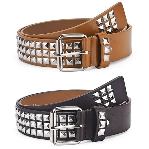 Studded punk rock rivet belt - punk,